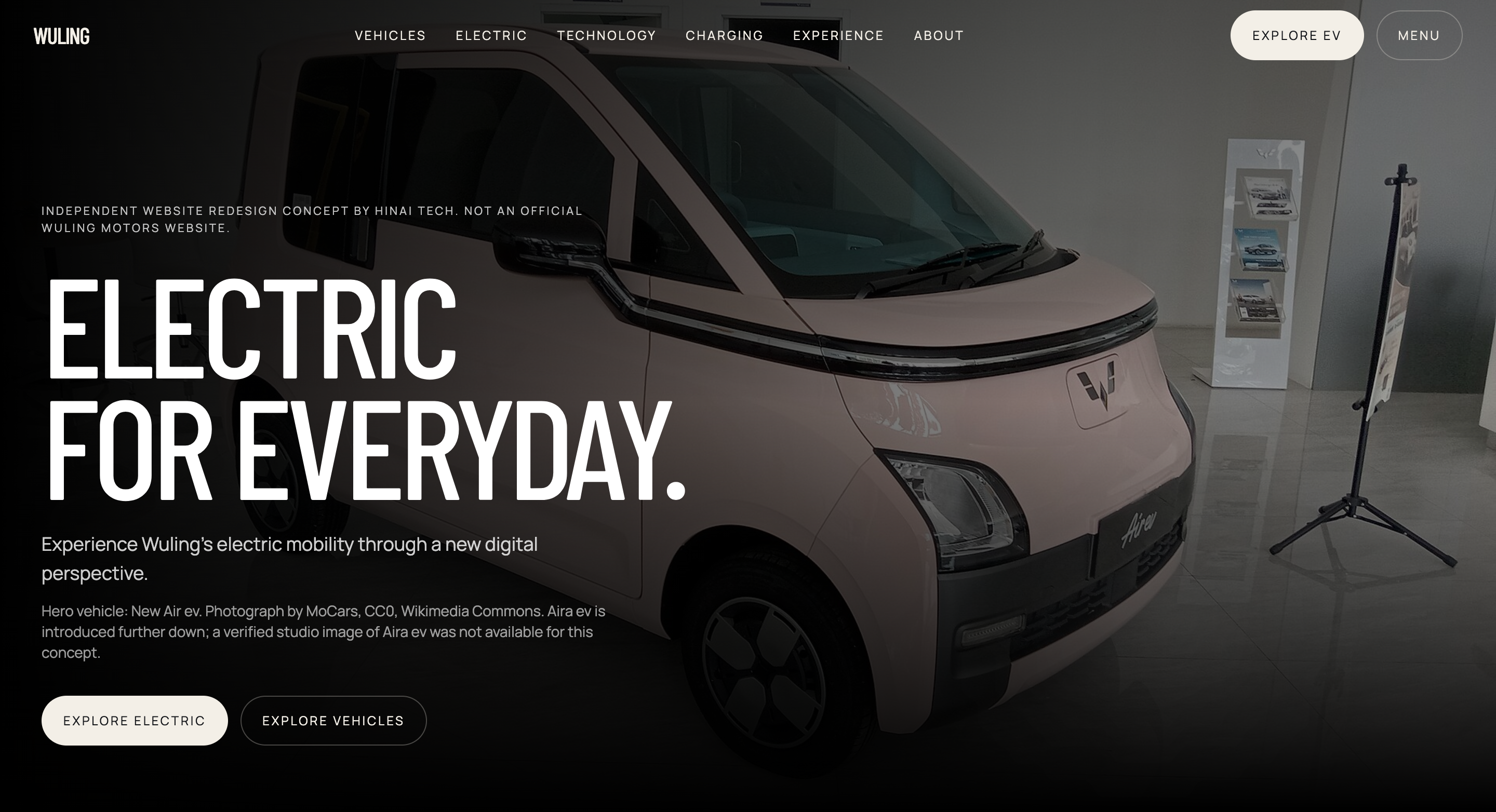 WULING – Modern Automotive Brand Website